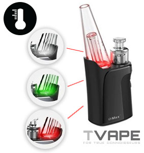 Contr&ocirc;le de l'alimentation du vaporisateur X-Max Qomo