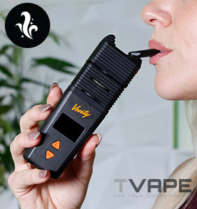 Venty vaporisateur en cours d'utilisation