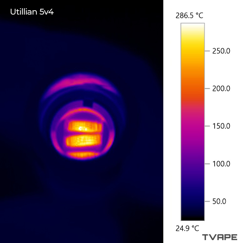 Stylo Dab Utillian 5 (V4) – image thermique des bobines.
