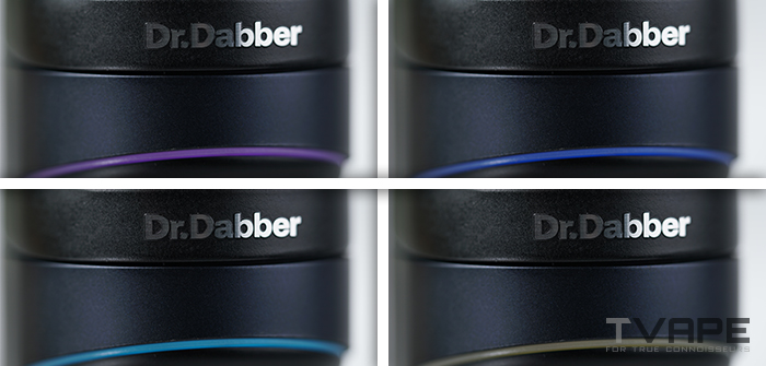Dabber Switch 2 E Rig - Indicateurs LED qui montrent les réglages de température
