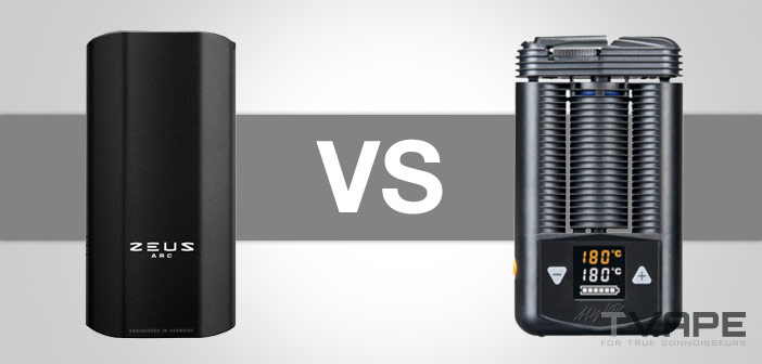 Zeus Arc vs Mighty Vaporisateur Comparaison