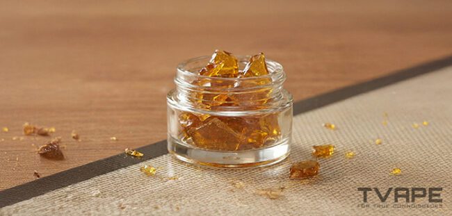 Shatter - un type de concentr&eacute; de cannabis