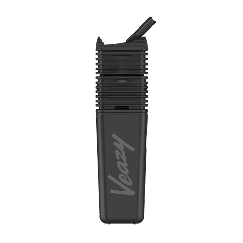 Veazy vaporizer front view in black