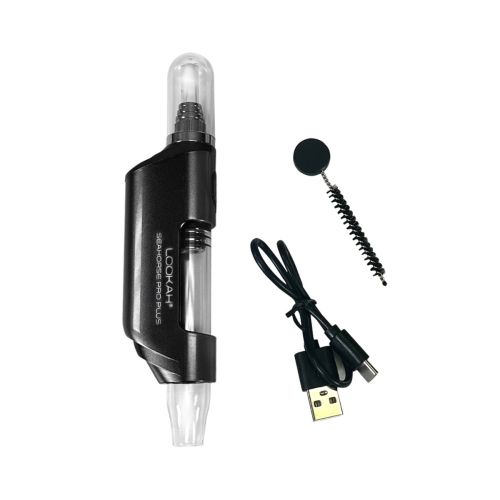 Lookah Seahorse Pro Plus avec câble USB-C et brosse de nettoyage