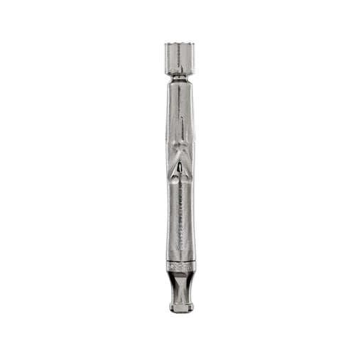 Vaporisateur d'herbes sèches DynaVap UniDyn couleur acier, doté d'un circuit de condensation de précision pour une vaporisation fluide et une extraction améliorée des arômes.