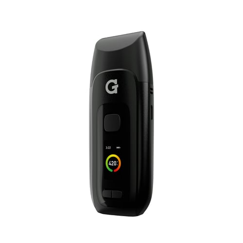 Vaporisateur G Pen Dash+ - vu de face avec l'écran LED allumé