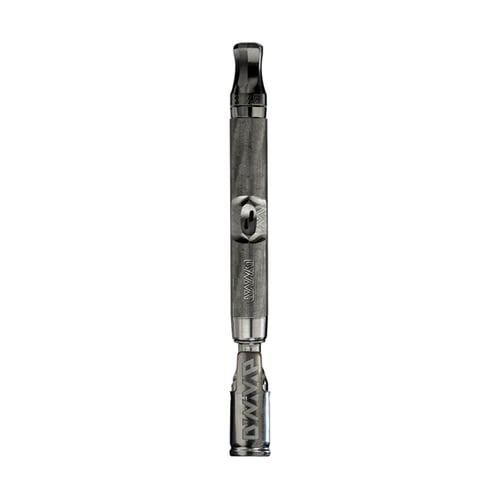 Vaporisateur DynaVap M7 XL couleur acier en acier inoxydable de qualité médicale, conçu pour la vaporisation portable d'herbes sèches, avec une prise ergonomique et une construction durable.