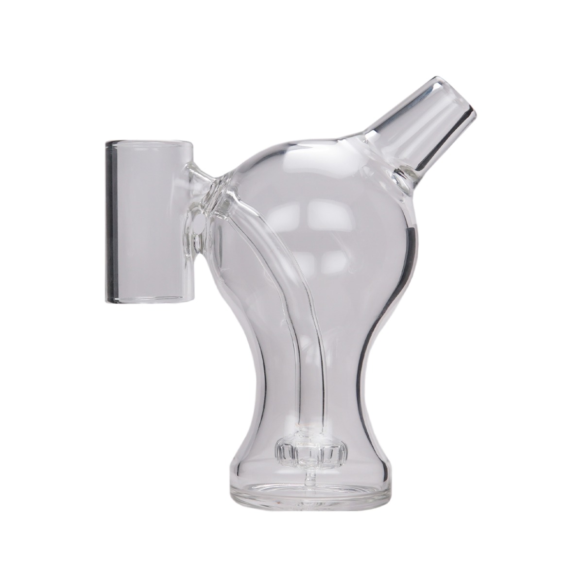 Vue de gauche du bubbler en verre Crossing Tug 2.0