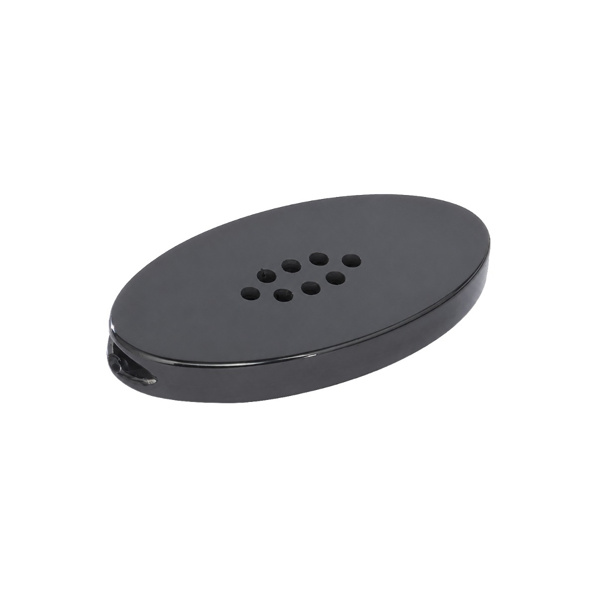 Embout en zircone DaVinci IQ3 vu de dessus, montrant le groupe de trous d'air sur la face plate en céramique noire