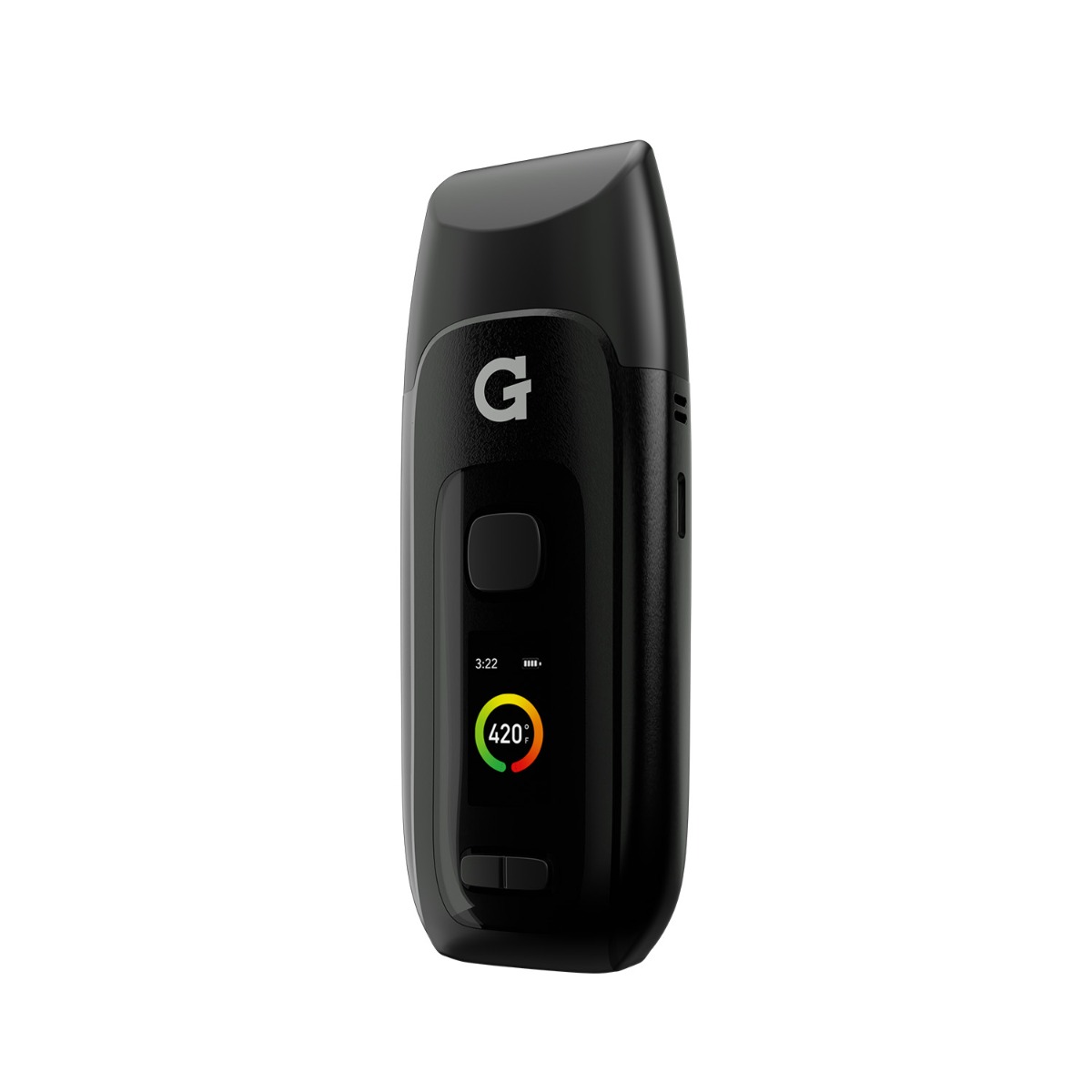 Vaporisateur G Pen Dash+ - vu de face avec l'écran LED allumé