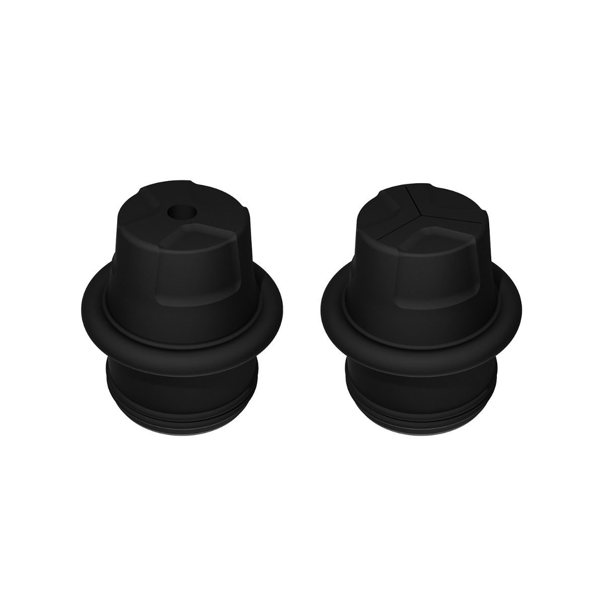 Tronian Omegatron 2 Heating Chamber Cover Pack : couvercle pour wax et couvercle pour cartouche 510 côte à côte
