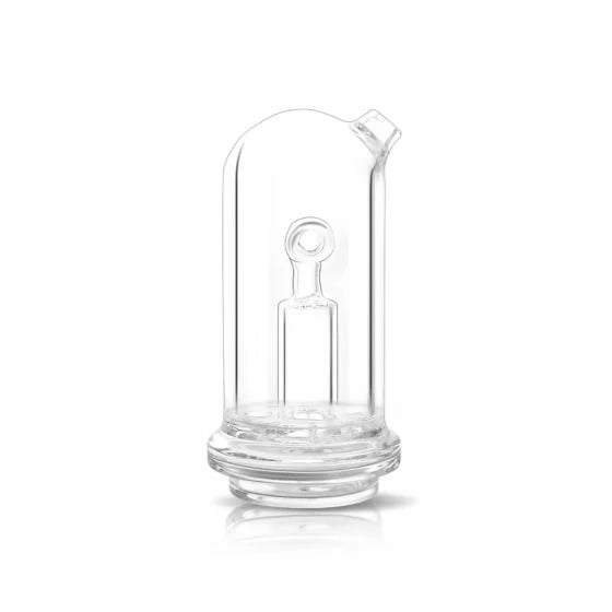 Bomb E Rig Aerix Glass Top, embout bubbler de remplacement en verre clair avec embout buccal incliné.
