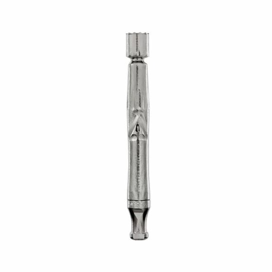 Vaporisateur d'herbes sèches DynaVap UniDyn couleur acier, doté d'un circuit de condensation de précision pour une vaporisation fluide et une extraction améliorée des arômes.