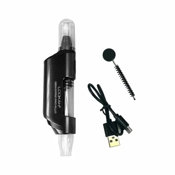 Lookah Seahorse Pro Plus avec câble USB-C et brosse de nettoyage
