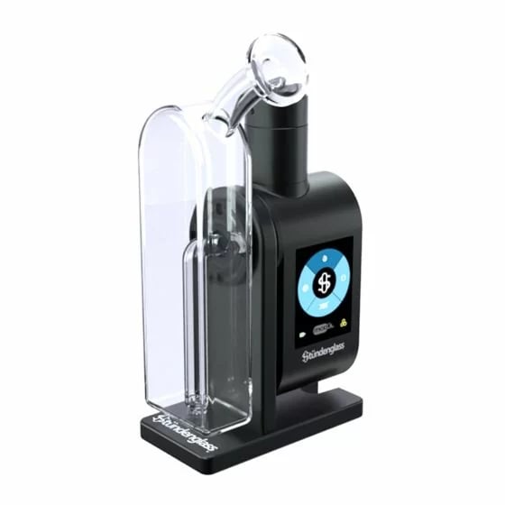 Stündenglass Modül + Dok Deluxe Travel Set - vue latérale avec l'écran couleur allumé
