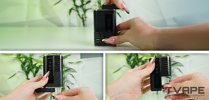 Vaporisateur Arizer Go SRT - processus de fonctionnement