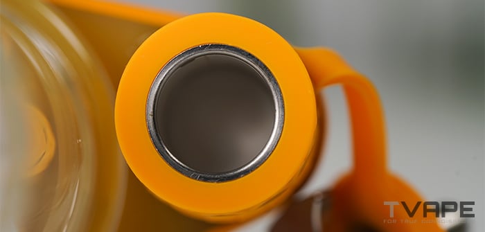 Bomb Sykloud E Rig - gros plan sur la chambre de chauffe de 22 mm de profondeur