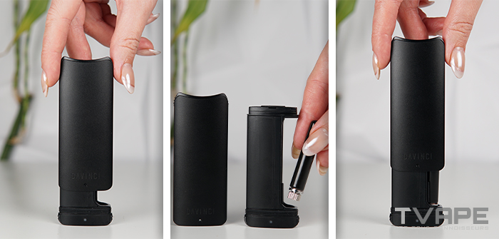 Étapes de fonctionnement de la batterie DaVinci Artiq 510 Thread