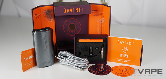 DaVinci IQ3 Vaporisateur d'herbe sèche boîte et pièces