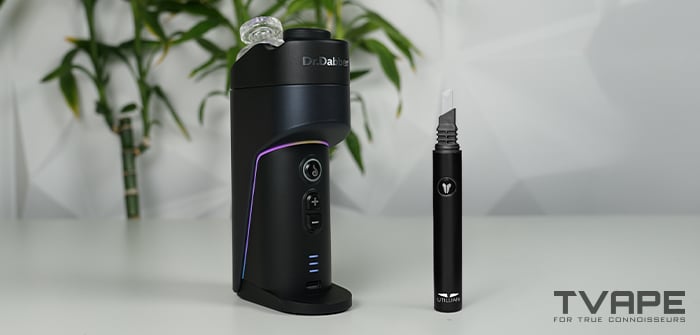E-Rig Switch Go de Dr. Dabber avec l'Utillian Hot Wax Axe – un outil chauffant pour le dab
