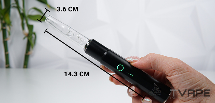 Mesure de la taille du Linx Saber Dry Herb Vaporizer