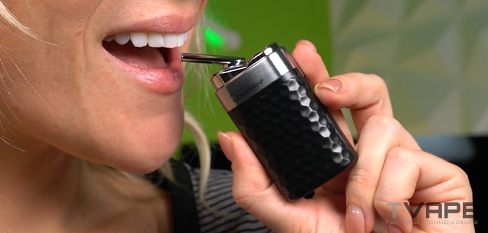 Vaporisateur à concentré Lookah Python - processus d'inhalation