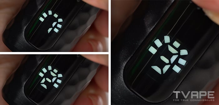 Vaporisateur à concentré Lookah Python - Écran LED qui affiche 3 modes de tension