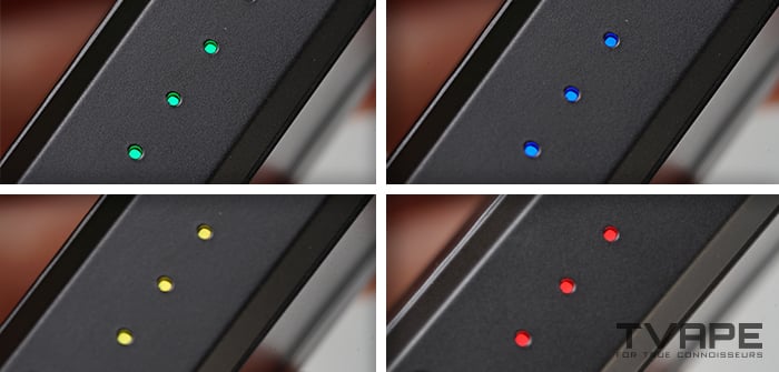 Vaporisateur à concentré Ooze Duplex 2 - Des voyants LED qui montrent les réglages de température