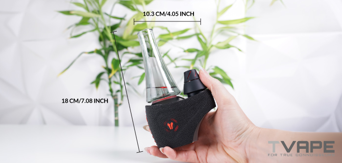 Dimensions du e-rig électrique Utillian 8 – tableau des dimensions avec 18 cm de hauteur et 10,3 cm de largeur.