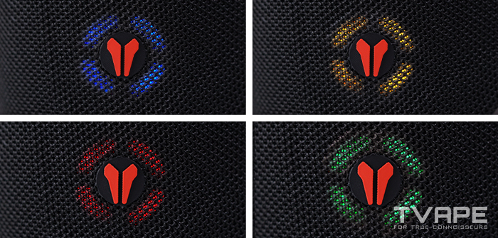 Images côte à côte de toutes les LED de l’Utillian 8 Turbo pour la personnalisation de la température.