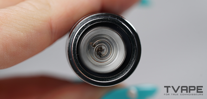 Gros plan sur la chambre du stylo à cire Yocan Orbit 2.0