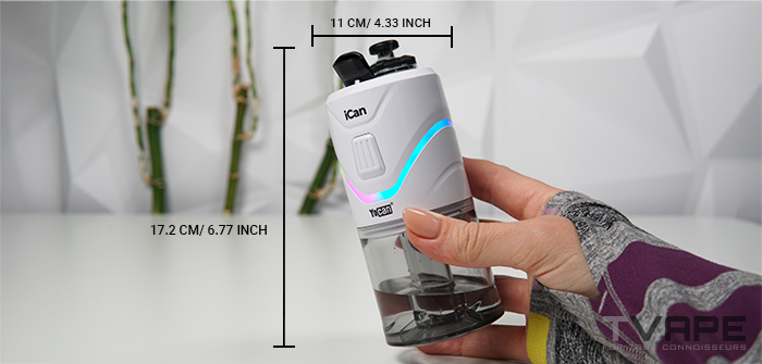 Yocan iCan E Rig – Mesure de la taille