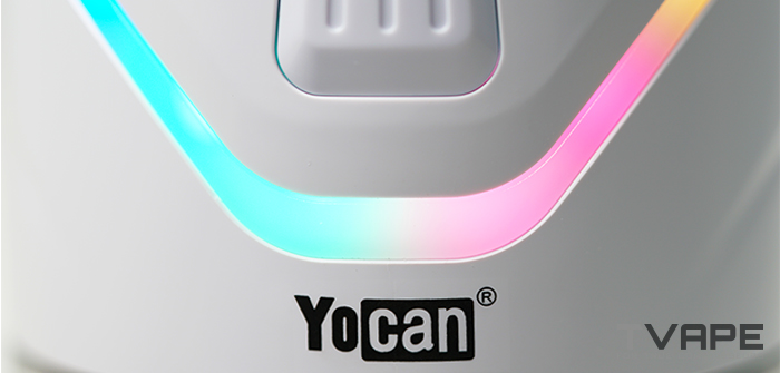 Yocan iCan E Rig – Gros plan sur les LEDs