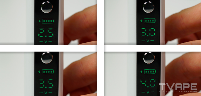 Yocan Nestor Dab pen gros plan des LEDs