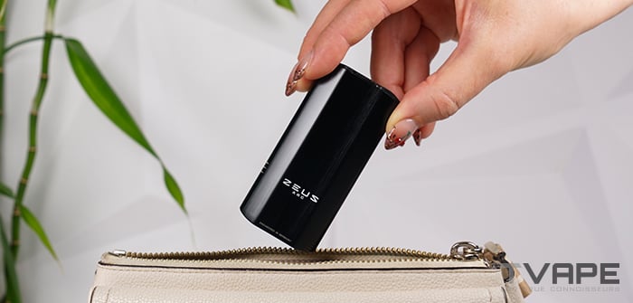 Zeus Arc S2 rangé dans un sac pour voyager