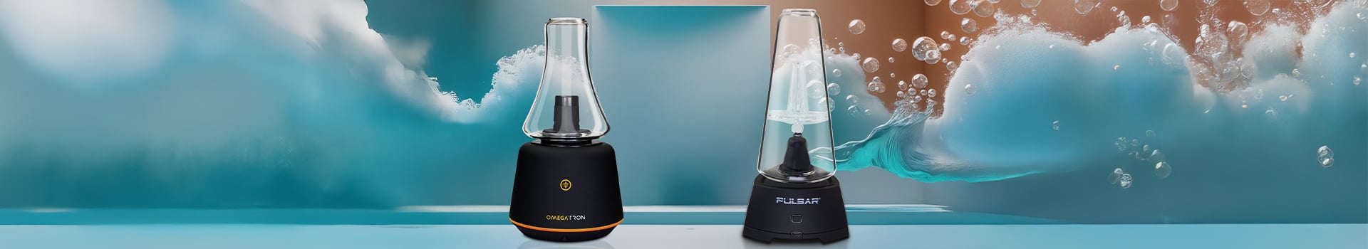 Selection of premium vapor cups for smooth concentrate and drink vaporization, featuring Pulsar Sipper, Tronian Omegatron, Hidr8 Ola, and Zenco Duo
