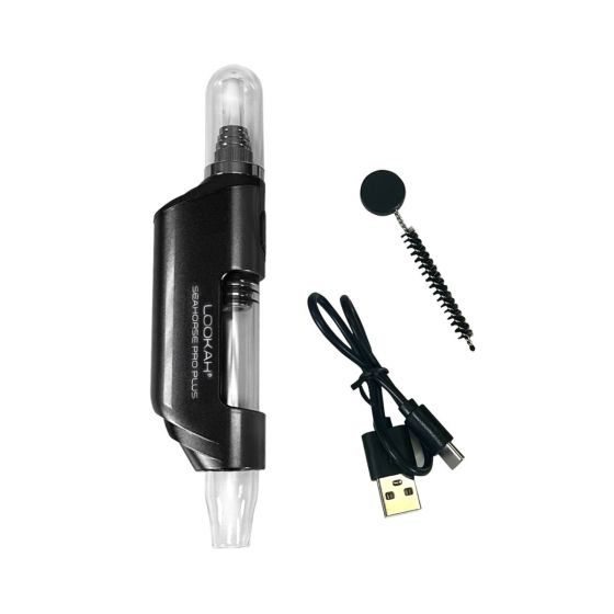 Lookah Seahorse Pro Plus avec câble USB-C et brosse de nettoyage