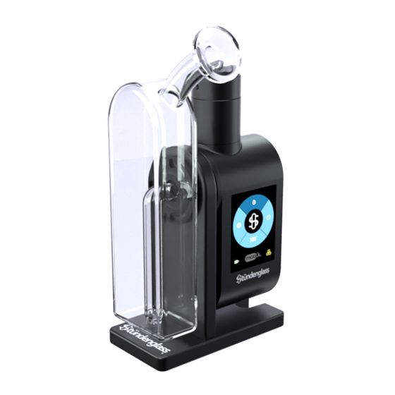 Stündenglass Modül + Dok Deluxe Travel Set - vue latérale avec l'écran couleur allumé