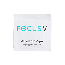In the box: focus v carta 2-lingettes alcoolisées