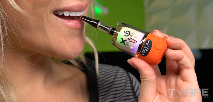 Batterie Lookah Cat 510 filetage - processus d'inhalation