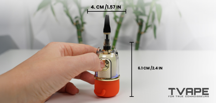 Batterie Lookah Cat 510 filetage - dimensions